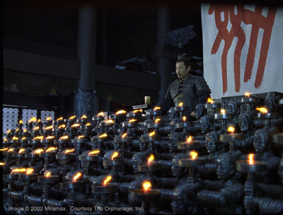 prvi cesar v nedavni kitajski kinematografiji, film Zhanga Yimoua Hero (2002), vir: Miramax