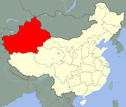 Xinjiang, Kitajska, vir: Wikimedia